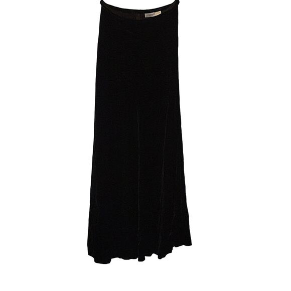 Spiegel Dresses & Skirts - Spiegel Maxi Skirt Black High Waist Velvet Knitted Velour  Size 2